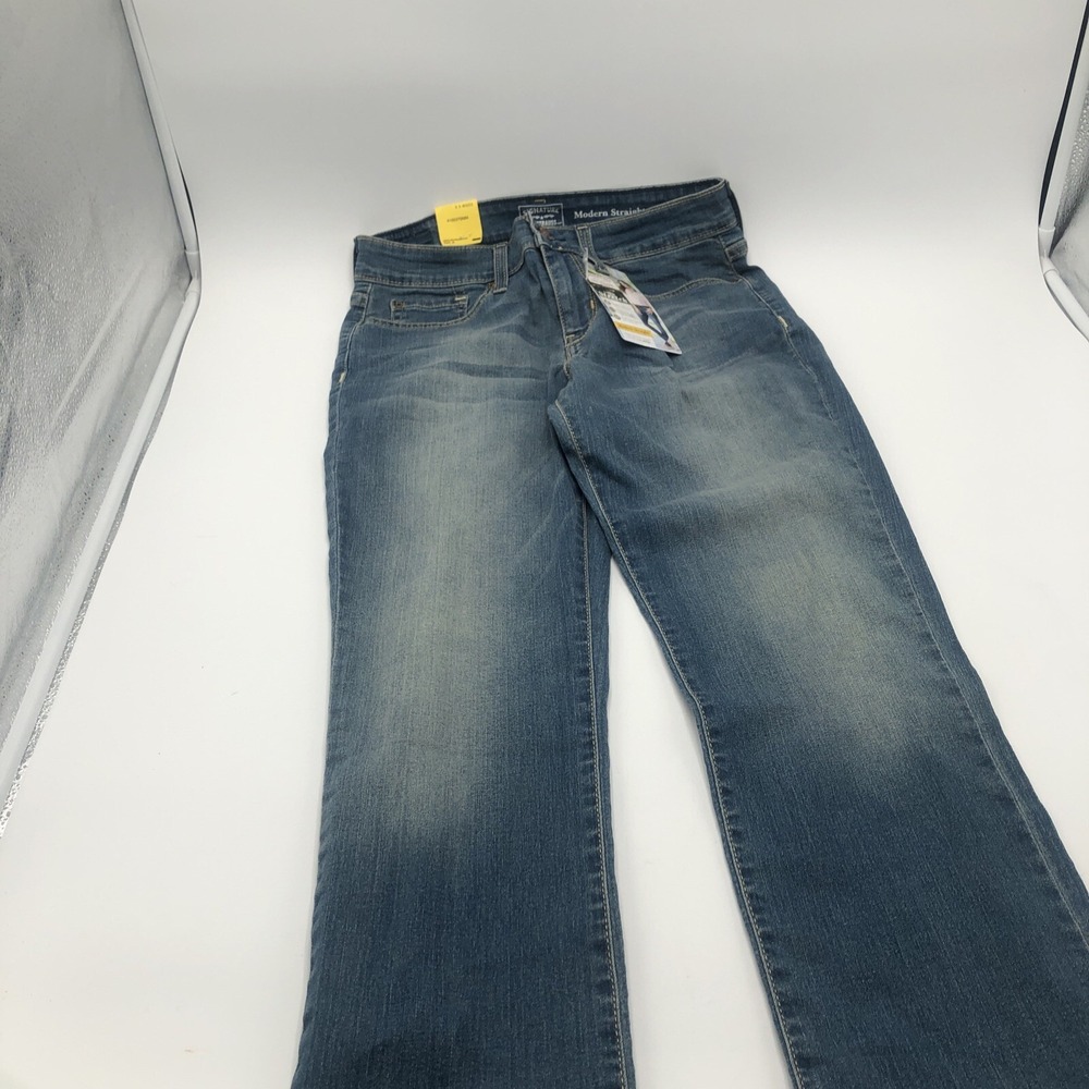Levi's Strauss Womens Jeans 29x30 Modern Straight Gold NWT 8S Misses Stretch Fit